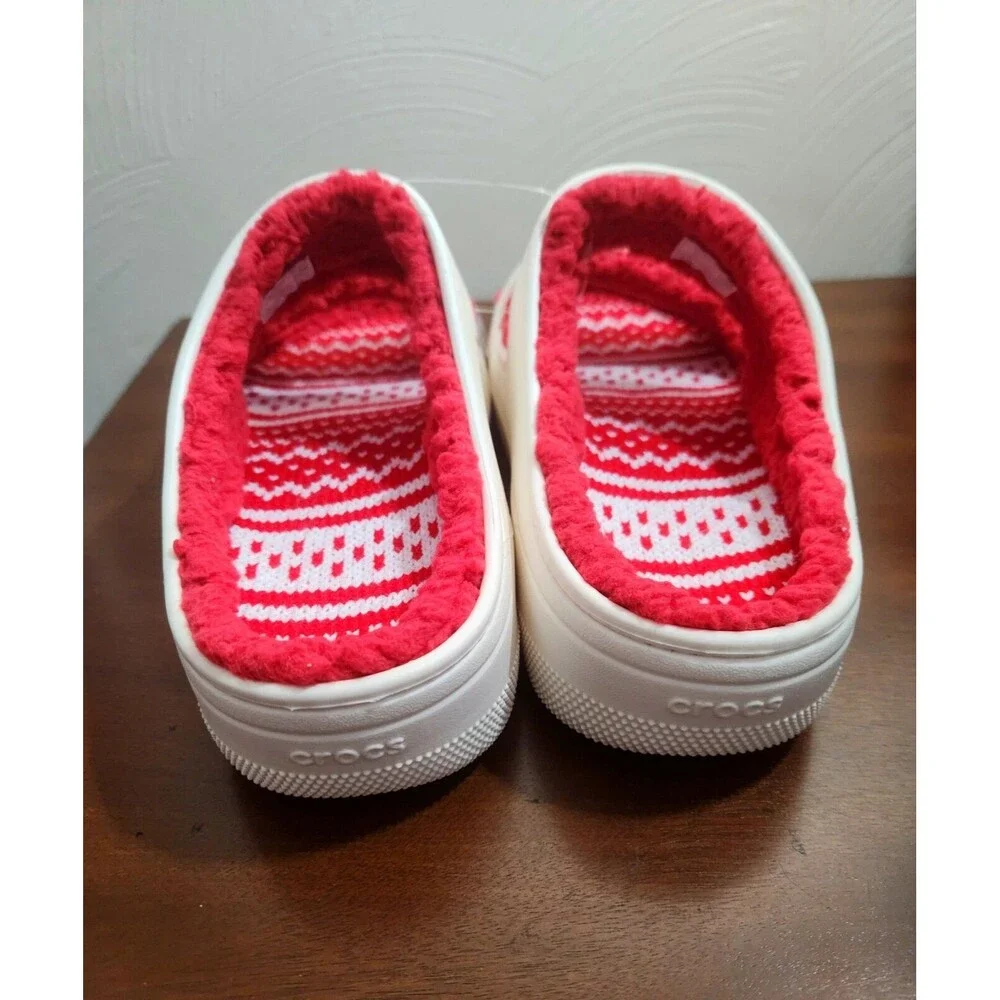 Crocs Unisex Classic Cozzzy Holiday Sweater Sandal Size M9 W11 Brand New